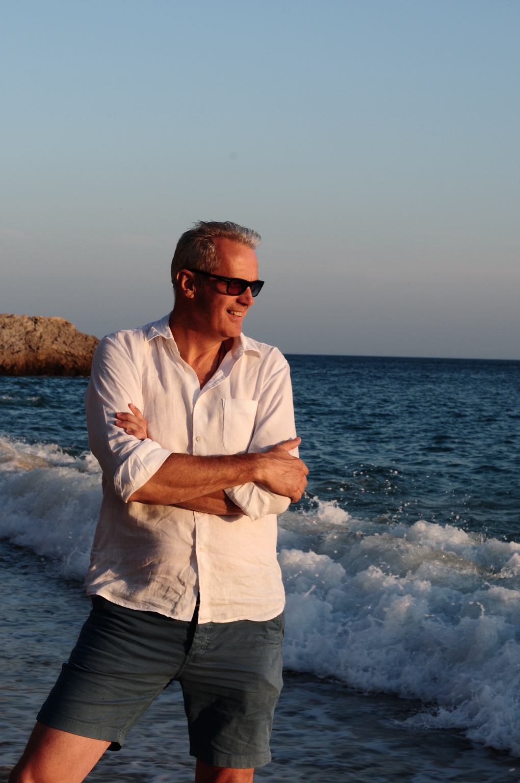 Mark Elliot beside the sea